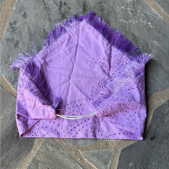 New🌟Free People Marrakesh Summer Hair Scarf-purple - Picture 4 of 6